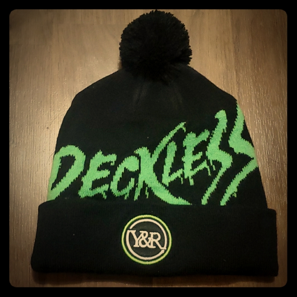 Young and reckless pompom beanie